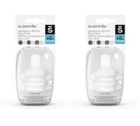 SUAVINEX Sx Pro Silicona Caudal S Pequeño 0 meses 2 Unidades 307386 (Paquete de 2)