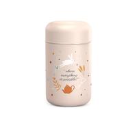 Suavinex, Termo Papillero para Bebé. Termo de Acero Inoxidable con Cierre Hermético Antifugas. Seguro. Para Comidas Calientes y Frías. Para Alimentos Sólidos o Papillas. 400 ml. Wonderland, Rosa
