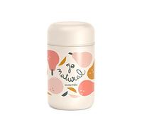 Suavinex, Termo Papillero para Bebé. Termo de Acero Inoxidable con Cierre Hermético. Para Comidas Calientes y Frías. 400 ml. Diseño Pera, Color Beige