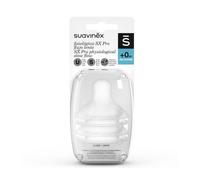 Suavinex Tetina Fisiológica SX Pro Silicona Flujo Lento +0m 2uds