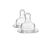 Suavinex, Tetina Redonda de Silicona, 3 Posiciones, Transparente, 2 Unidades