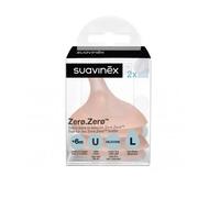 Suavinex Tetina Silicona Zero +6M Flujo L 2 Unidades