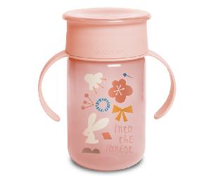 Suavinex Vaso 360º Entrenamiento Rosa +12m 340 ml