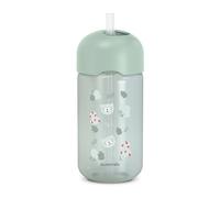 Suavinex, Vaso Aprendizaje Bebés con Pajita de Silicona, Wild&Free Verde | Pajita Suave y Flexible, Abatible, Antiderrame y Antigoteo, Apto Lavavajillas, con Tapa, 340 ml, Botella para Bebés +18 Meses