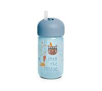 SUAVINEX, Vaso Entrenamiento, Vaso Aprendizaje Bebé Con Pajita Flexible, Con Sistema Antiderrame, Para Bebés +18 Meses, Apto Para Lavavajillas, 340 ml, Color Azul