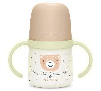 Suavinex Wild&Free Biberón con Asas que Brillan Beige +6m 150 ml