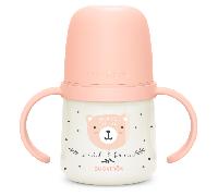 Suavinex Wild&Free Biberón con Asas que Brillan Rosa +6m 150 ml
