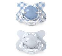 Suavinex Wild&Free Chupete Mini Tetina Fisiológica Silicona SX Pro Azul -2-2m 2 uds