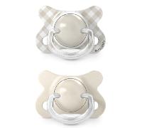 Suavinex Wild&Free Chupete Mini Tetina Fisiológica Silicona SX Pro Beige -2-2m 2 uds