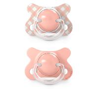 Suavinex Wild&Free Chupete Mini Tetina Fisiológica Silicona SX Pro Rosa -2-2m 2 uds