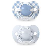 Suavinex Wild&Free Chupete Tetina Fisiológica Silicona SX Pro Azul 0-6m 2 uds