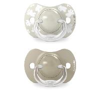 Suavinex Wild&Free Chupete Tetina Fisiológica Silicona SX Pro Beige 6-18m 2 uds