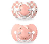Suavinex Wild&Free Chupete Tetina Fisiológica Silicona SX Pro Rosa 0-6m 2 uds