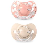Suavinex Wild&Free Chupete Tetina Fisiológica Silicona SX Pro Rosa 6-18m 2 uds