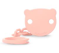 Suavinex Wild&Free Chupetero con Pinza de Osito Rosa +0m