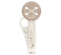 Suavinex Wild&Free Chupetero de Tela con Diseño a Doble Cara Beige +0m