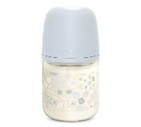 Suavinex, Wonderland, Biberón de Cristal SXPro S Tetina - Azul Wonderland - 120 ml