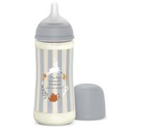 Suavinex, Biberón de 360 ml con Tetina Fisiológica SX Pro de Silicona, con válvula Anticólico. Biberón con Tetina de Flujo Denso (L). Para Bebés +6 Meses. Wonderland, Azul