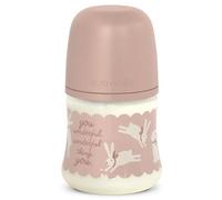 Suavinex Wonderland Biberón Flujo Lento Conejitos Rosa +0m 150 ml