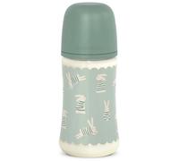 Suavinex Wonderland Biberón Flujo Medio Conejitos Verde +3m 270 ml