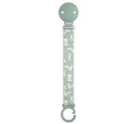 Suavinex, Chupetero de Tela para Bebés, Cinta con Diseño a Doble Cara, Cadena Chupete Bebé, Sujeta - Clip con Pinza, para Chupetes con Anilla. +0 Meses, Apto Recién Nacido, Wonder Conejitos Verde