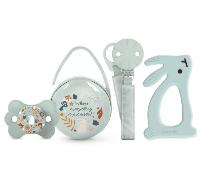 Suavinex Wonderland Set Chupete + Chupetero + Portachupetes + Mordedor Verde