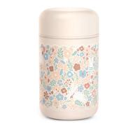 Suavinex, Termo Papillero para Bebé. Termo de Acero Inoxidable con Cierre Hermético Antifugas. Seguro. Para Comidas Calientes y Frías. Para Alimentos Sólidos o Papillas. 400 ml. Wonderland, Flores