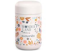 Suavinex, Termo Papillero para Bebé. Termo de Acero Inoxidable con Cierre Hermético Antifugas. Seguro. Para Comidas Calientes y Frías. Para Alimentos Sólidos o Papillas. 400 ml. Wonderland, Flores