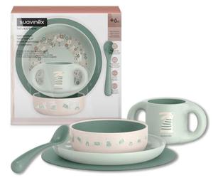 Suavinex Wonderland Vajilla de Aprendizaje Verde +6m