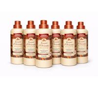 Suavizante concentrado Bizantium Tesori d'Oriente - Cuidado perfumado italiano - Rosa Nera & Labdano - Pack de 6 (6 botellas) - Fragancia de larga duración, lavado extra suave Veltao