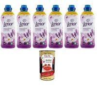 Suavizante concentrado de lavanda y manzanilla, 40 lavados, 6 x 840 ml+ Polpa Italian Gourmet 400 g