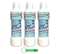 Suavizante concentrado DEO DUE de Nápoles Ammorbidente Concentrato, ideal para todas las prendas, 50 lavados, 3 x 1 l + llavero Beni Culinari gratis