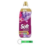 Suavizante concentrado Soft XXL Ammorbidente Concetrato Sogni di Passione - Detergente para el cuidado de la ropa 95 lavados 2L + llavero Beni Culinari gratuito