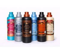 Suavizante concentrado Tesori d'Oriente 6 unidades (6 x 760 ml) - 6 fragancias: Ayurveda, Muschio Bianco, Hammam, Thalasso Therapy, spa japonés, bizantium, marca italiana Veltao