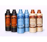 Suavizante concentrado Tesori d'Oriente - Juego de 6 unidades (6 x 760 ml) - 2 spas japoneses + 2 x Thalasso Therapy + 2 x Bizantium, marca italiana, frescor de larga duración, ropa extra suave Veltao