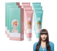 Suavizante de proteínas para el cabello para corrección de flequillo Crema alisadora de cabello sin clips para corrección de proteínas Suavizante de proteínas para el cabello y acondicionador profundo