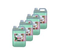 Suavizante de Ropa Líquido Spa 5L - Pack 4 Garrafas | Suavizante Concentrado Perfumado Multiusos para Hogar, Lavanderías, Hoteles y Hostelería - Fragancia Duradera con Formato Ahorro