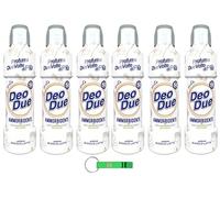 Suavizante DEO DUE blanco lechoso - Suavizante concentrado, ideal para todas las prendas, 50 lavados, 6 x 1 l + llavero Beni Culinari gratis