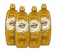 Suavizante Disclin Concentrado Gold 1,4L | Pack 4 Unidades | 320 Lavados | Aroma Duradero | Formato Ahorro 5,6L | RASMACOR