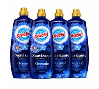Suavizante Disclin Concentrado Oceanic 1,4L | Pack 4 Unidades | 320 Lavados | Aroma Duradero | Formato Ahorro 5,6L | RASMACOR