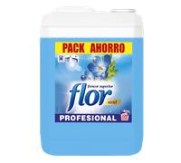 Suavizante FLOR Profesional - Aroma Azul - 10 Litros - Mas de 220 Lavados - Uso Profesional - Suavizante FLOR Azul