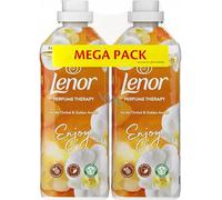 Suavizante Lenor Enjoy - Orquídea vainilla y ámbar dorado - Pack doble (2 x 37 lavados/2 x 925 ml)