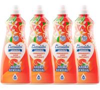 Suavizante súper perfumado, juego de 4 u 8 botellas, 1250 ml, vainilla, el original, almizcle blanco, glicina, rosa amatista, aroma sensual (4 botellas, aroma sensual)