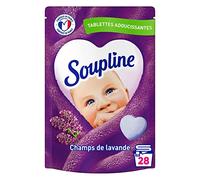 Suavizantes Tabletas Suavizantes Corazón Campos de Lavanda, Perfume la Ropa de Hogar, Suavidad y Fragancia Irresistibles, Suavizante de la Lena, Suavizante Corazón 28 Tabletas = 28 Lavados