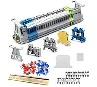 suaywo Pack de bornes de paso UK para proyectos de automatización DIY | Pack de regletas de bornes de 2,5 mm², ideal para garajes