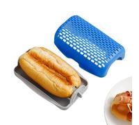 Sub Bread Pan, Hot Dog Tray, Nonstick Baking Mold Food Grade Dishwasher Safe, Home Kitchen Restaurant Party Camping Picnic Travel Holiday Sandwich Roll Baking Loaf Pan Tool 7.48×4.72×2.56inch