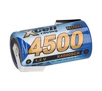 SUB-C Batería celda 4500 mAh 1,2 V NIMH de alto rendimiento con soldadura Z - Batería Sub C Modelo BAU Racing Pack RC Racingpack - Larga duración