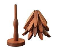 Sub- de Madera Árbol Conjunto de Mesa Aislante de Madera