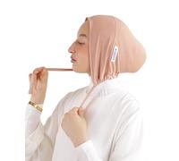 Sub Hijab para atar de algodón Diadema hijab para mujer musulmana velada SH-8, color carne, Talla única
