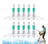 Sub-Wire Conexión, Doble Gancho de Espacio Bifurcación, 10 Piezas Doble Gancho Flotante Disparador - Fuerte Sub Alambre Conector - Espacio -Bifurkationszubehör para Amigos y familias